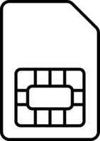 Sim card icon vector