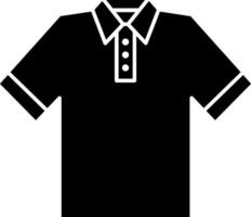 A black polo shirt with a collar and collar vector