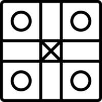 Tic tac toe game icon vector