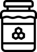 Honey jar icon vector