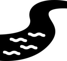 A black and white drawing of a bird with waves vector