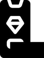 A black and white logo of a wallet vector