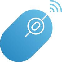 A computer mouse with a wireless connection vector