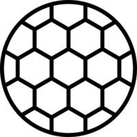 A soccer ball with hexagonal patterns vector