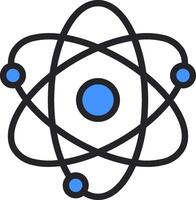 An atom symbol on a white background vector