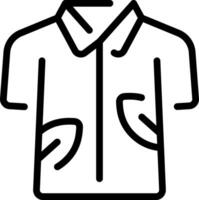 A shirt with a collar and a tie on it vector