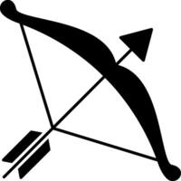 A bow and arrow icon on a white background vector