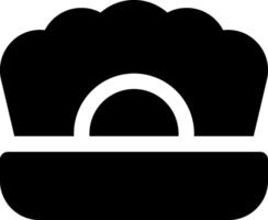A black hat with a white background vector