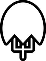 A black and white logo of a mountain with a cross on it vector