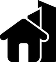 A house with a arrow pointing up and a house with a arrow pointing down vector
