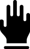A black hand with a finger on it vector