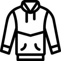 A hoodie with a zipper on the front vector