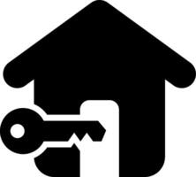 Home key icon vector