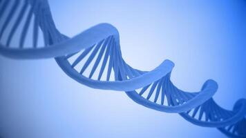 Science motion background animation with a close up view of rotating DNA double helix strands. This genetics concept background is full HD and a seamless loop. video