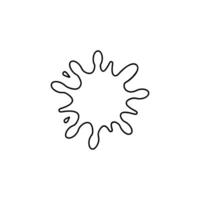A black and white drawing of a sunburst vector
