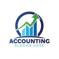 Accounting logo design template vector