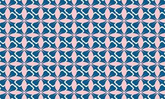 Pink and Blue Geometric Pattern, Repeating Floral Design, Abstract Background, Decorative Wallpaper vector