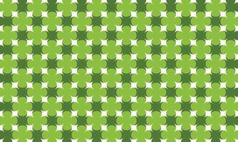 Intricate Green and White Geometric Pattern with Overlapping Squares and Circles. Abstract Background of Alternating Shapes vector
