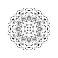 Monochrome Mandala Pattern. vector