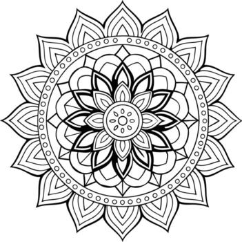 diseño de patrón de mandala vector