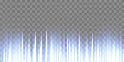 Vertical speed rays, light neon flow, zoom in motion effect, blue glow speed lines, colorful light trails, perspective stripes. vector