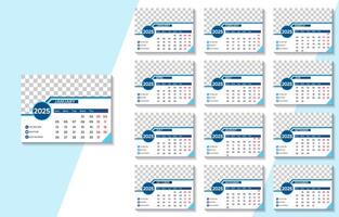 2025 modern calendar template with customizable background vector