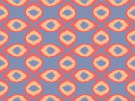 Ikat paisley seamless pattern. geometric ethnic oriental seamless pattern traditional background. Pink tone. Aztec style, embroidery, abstract, illustration. design for texture, fabric, print. vector