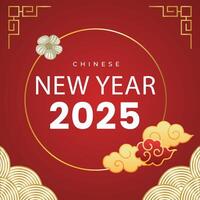 Happy Chinese new year poster background vector