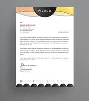 Gradient Corporate Business Letterhead Design vector