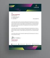 Dark Gradient Professional Corporate Business Letterhead Design Template for Branding vector