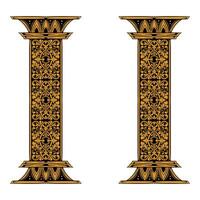 frame ornament vintage pillar classic element decoration vector