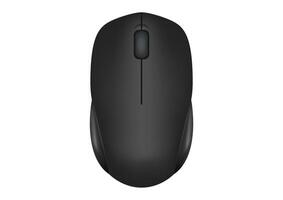 Realistic wireless mouse flat design isolated on white background vector