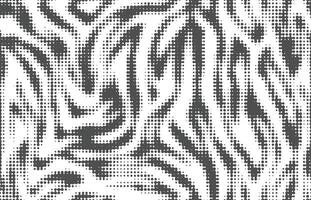 Zebra dot stylish texture. Digital stripe skin, halftone pattern, animal print. Black and white seamless background vector