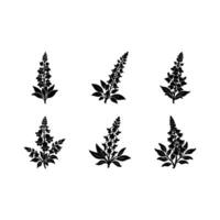 Snapdragon Flower Line Art and Graphic Design Files for Digital Use vector