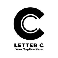 Logo Simple Letter C Design Illustration vector