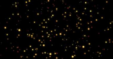 Snow Christmas bokeh background. Dust and glitter particles background. Black background , Use blending mode screen. Loop Animation video