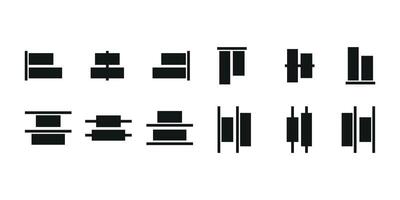 align design icon vector