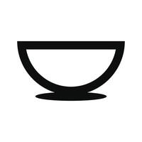 noodle bowl icon logo design template vector