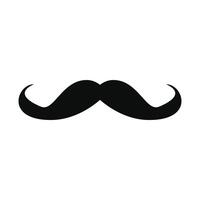 man mustache icon logo design template vector