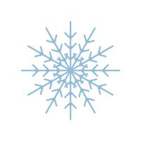 snowflake icon logo design template vector