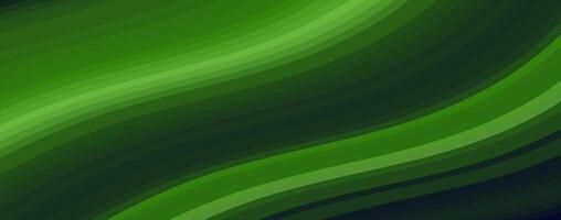 Abstract background with curved green lines. vector