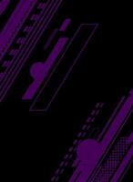 Abstract purple geometric shapes on black background. vector