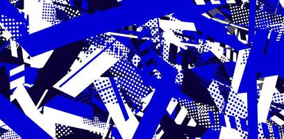 Abstract geometric background with blue and white patterns. vector