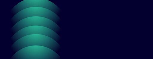 Abstract dark blue background with layered teal curved shapes. vector