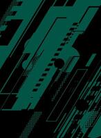 Abstract geometric pattern with teal and black. vector