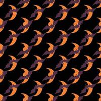 Halloween design element. Seamless pattern. vector