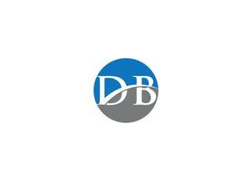 DB logo design icon template with white background vector