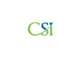 CSI logo design icon template with white background vector