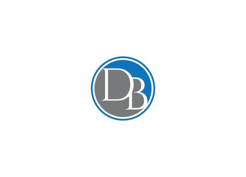 DB logo design icon template with white background vector