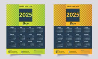 calendar design 2025. Calendar design. vector